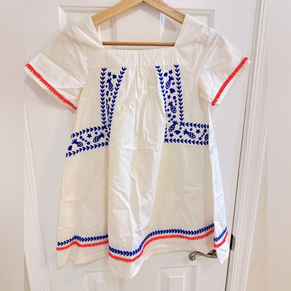 MINI BODEN Girls Kaftan dress ivory, size 9/10.